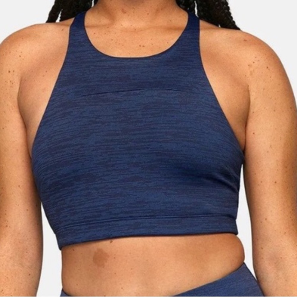 Blue Outdoor Voices TechSweat Crop Top Sports bra size small